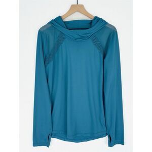 Z By Zella Pullover Top Womens XL Blue Athletic Mesh Breathable‎ Stretch Workout